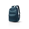 5 Navy blue minimalist leather backpack, studio shot