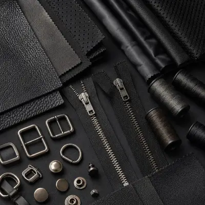 Material selection stage in leather jacket manufacturing