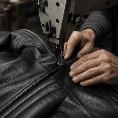 Stitching and assembly — leather jacket manufacturing process